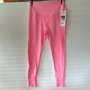 Hot Pink Alo High Waist Lounge Legging and bra